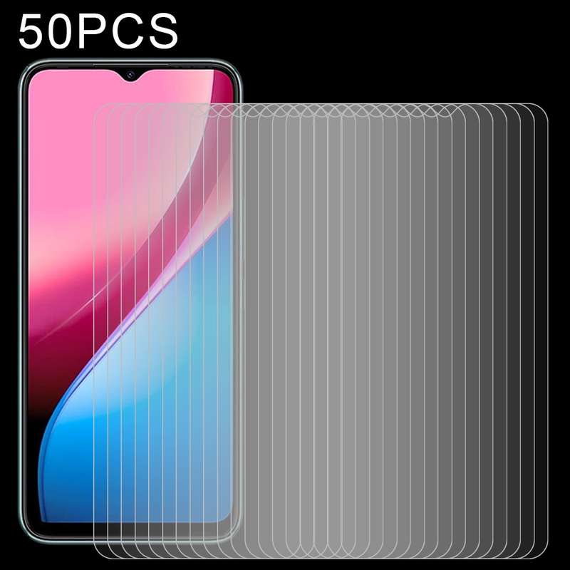 For Infinix Hot 10i 50 PCS 0.26mm 9H 2.5D Tempered Glass Film