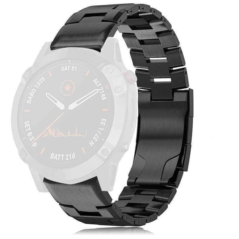 For Garmin Fenix 6X 26mm Titanium Alloy Quick Release Watch Band(Silver)