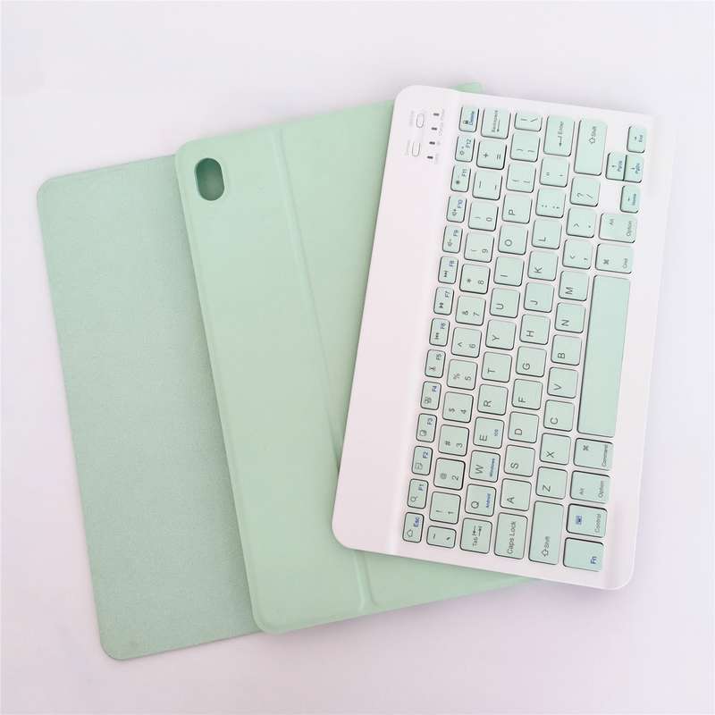 For Lenovo Pad Tab P11 11 inch TB-J606F LX110 Solid Color Detachable Square Keycap Bluetooth Keyboar
