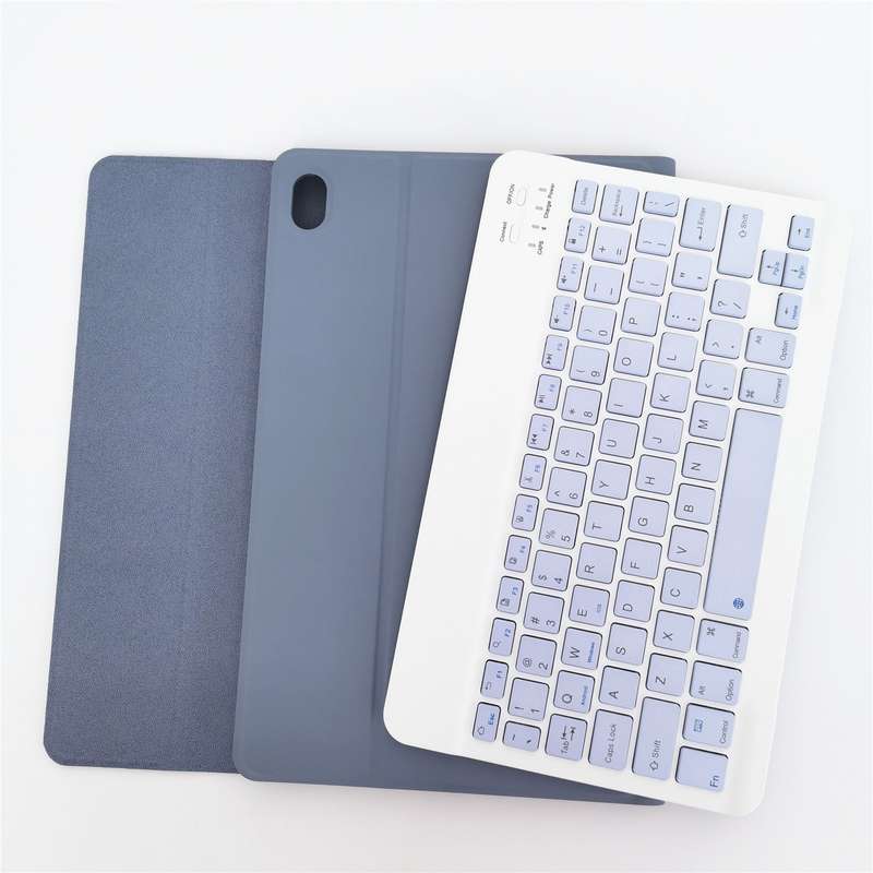 For Lenovo Pad Tab P11 11 inch TB-J606F LX110 Solid Color Detachable Square Keycap Bluetooth Keyboar