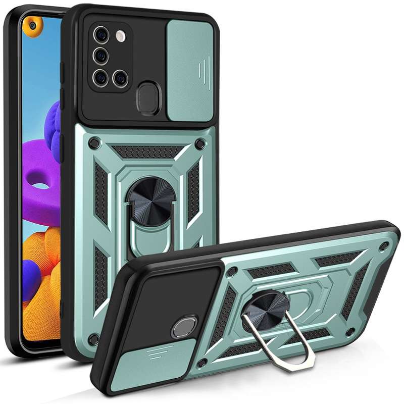 For Samsung Galaxy S20 FE 5G Sliding Camera Cover Design TPU+PC Protective Case(Black)
