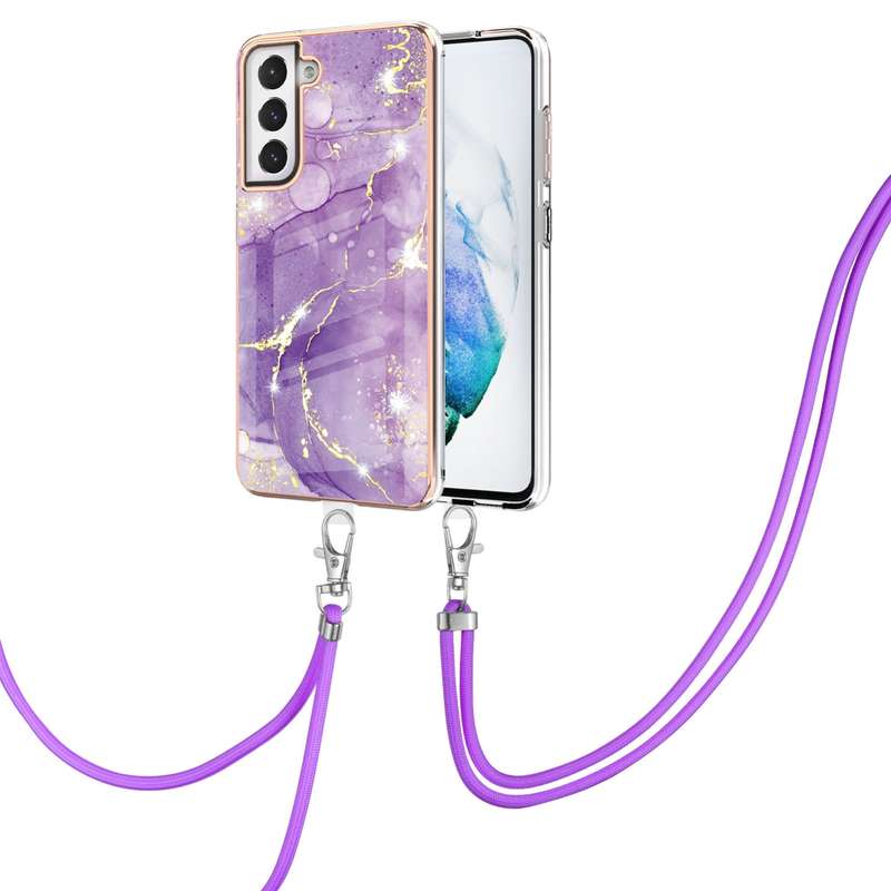 For Samsung Galaxy A02s EU Version 164mm Electroplating Marble Pattern IMD TPU Shockproof Case with