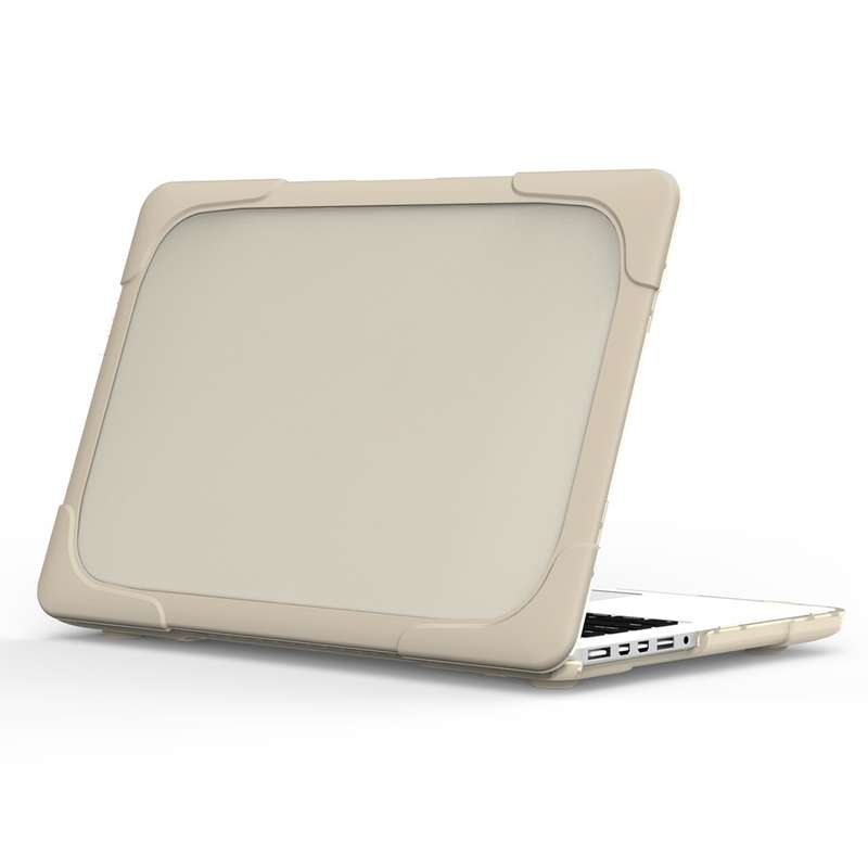 For MacBook Air 13.3 inch A1932 (2018) TPU + PC Two Color Laptop Protective Case(Khaki)