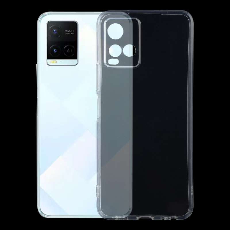 For vivo Y21 0.75mm Ultra-thin Transparent TPU Soft Protective Case