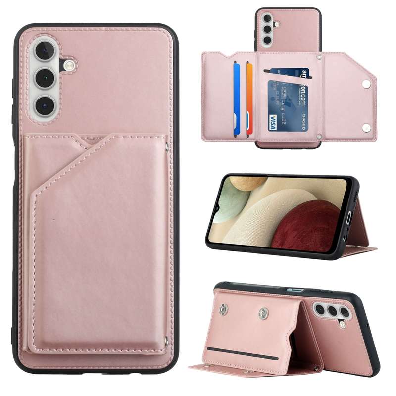 For Samsung Galaxy A13 5G Skin Feel PU + TPU + PC Back Cover Shockproof Phone Case with Card Slots &