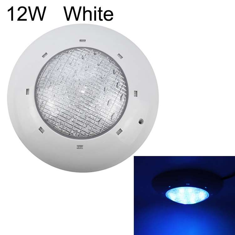 12W ABS Plastic Swimming Pool Wall Lamp Underwater Light(Warm White)
