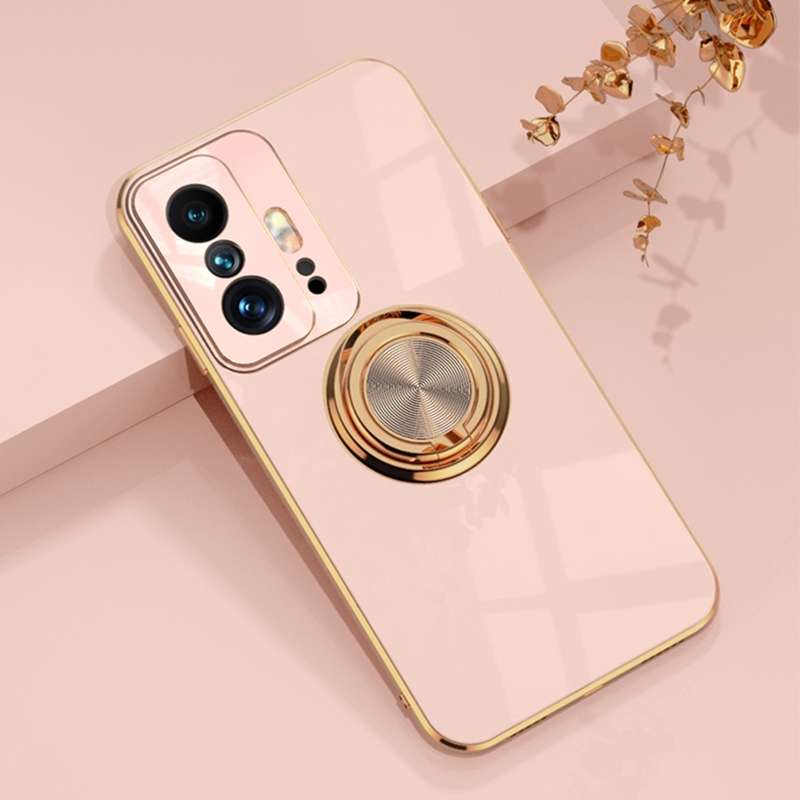 For Xiaomi Mi 11T / Mi 11T Pro 6D Electroplating Full Coverage Silicone Protective Case with Magneti
