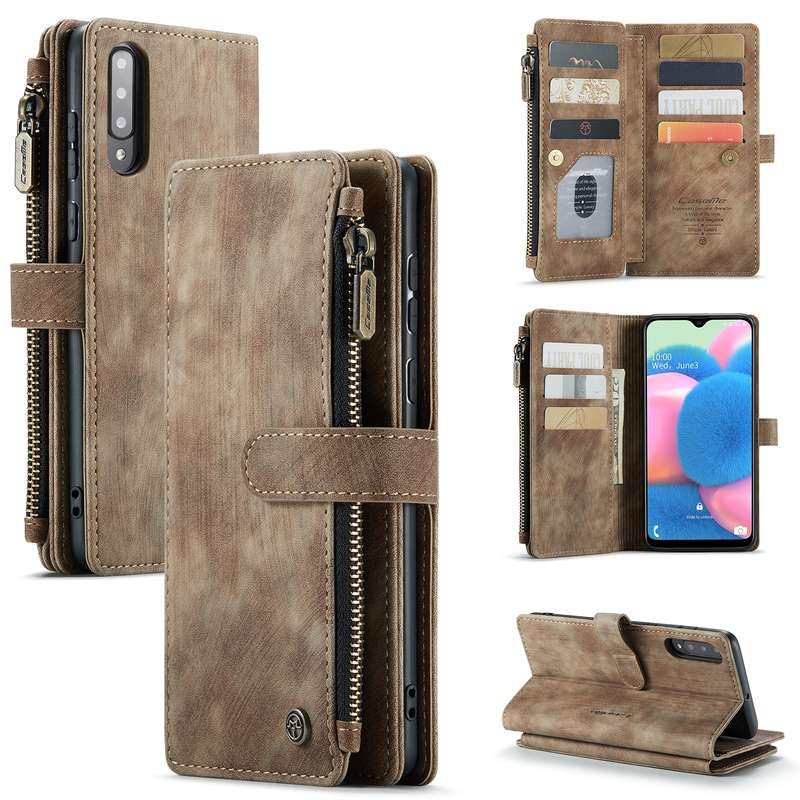 For Samsung Galaxy A30s / A50s / A50 CaseMe-C30 Multifunctional Horizontal Flip PU + TPU Phone Case(