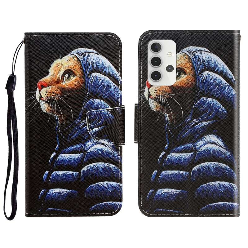 For Samsung Galaxy A32 5G 3D Colored Drawing Horizontal Flip Leather Phone Case with Holder & Card S