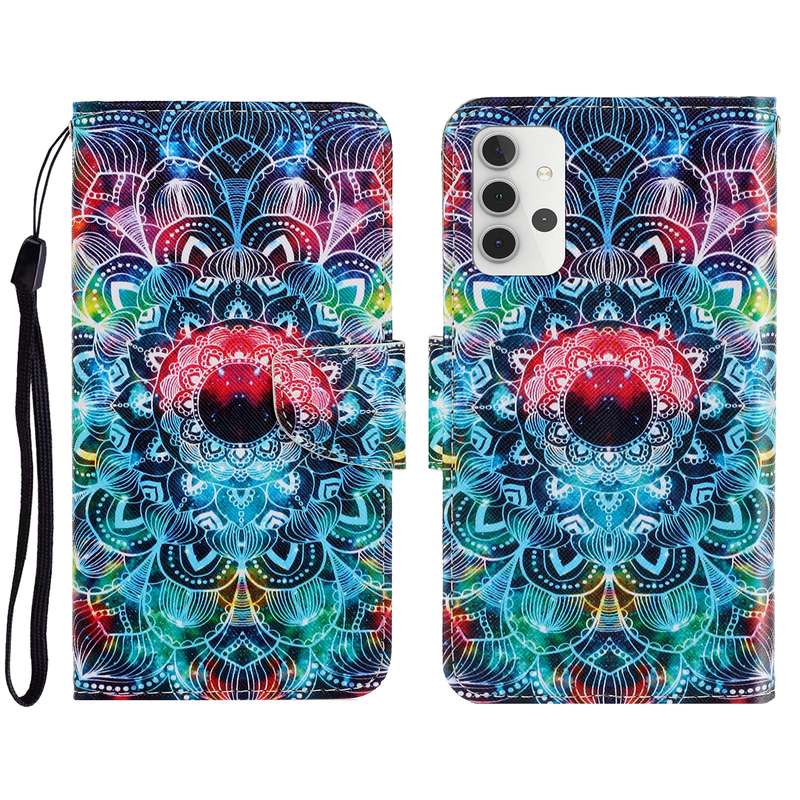 For Samsung Galaxy A23 5G Butterfly Flower Pattern Flip Leather Phone Case(Light Purple)