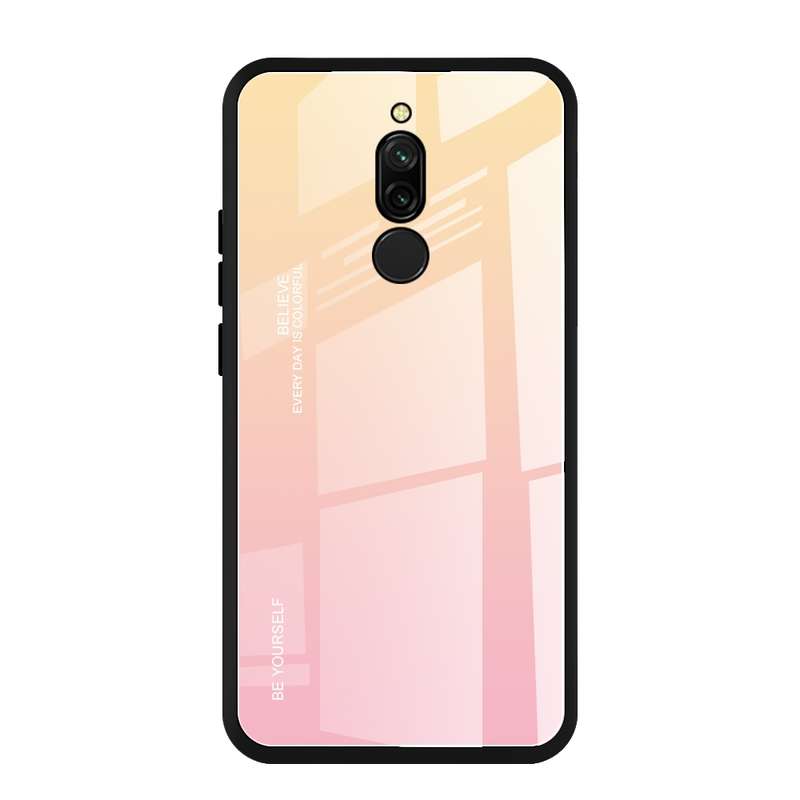 For Xiaomi Redmi 8 Gradient Color Glass Case(Purple)