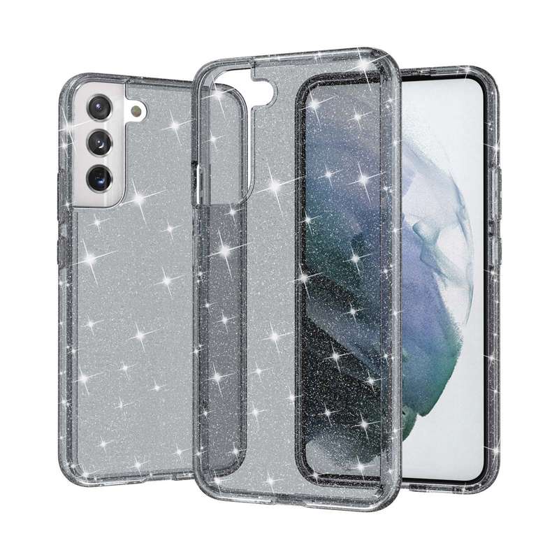 For OPPO F5 Texture Gradient Glass Protective Case(Black)