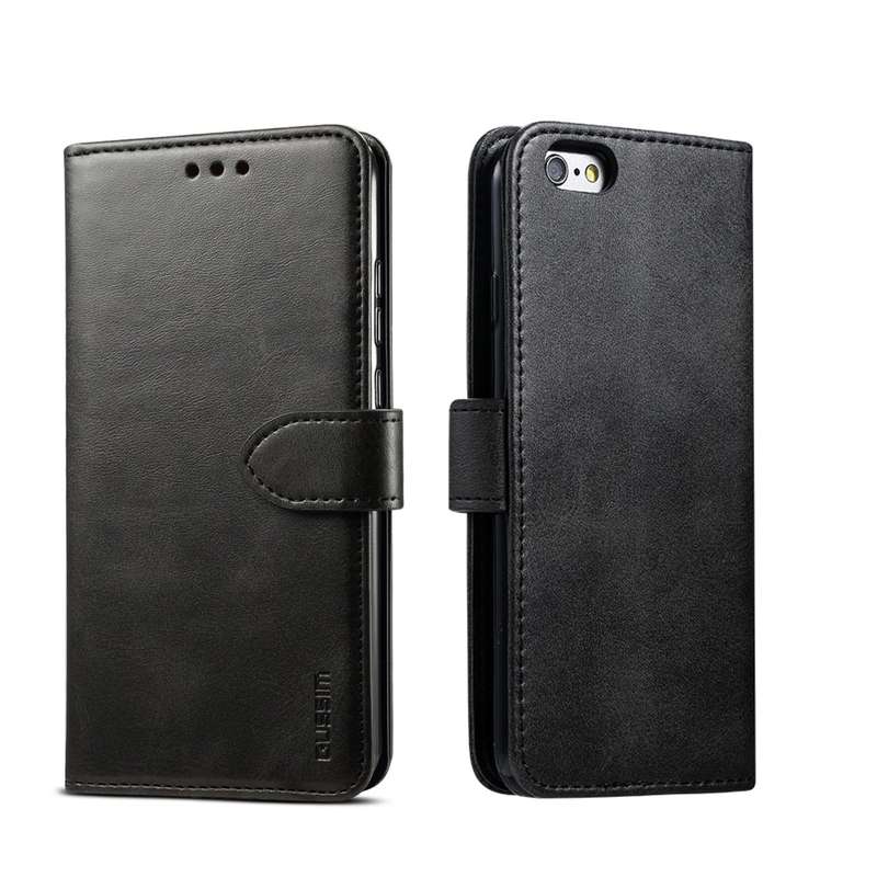 For iPhone 6 GUSSIM Magnetic Horizontal Flip Leather Case with Holder & Card Slots & & Wallet(Red)