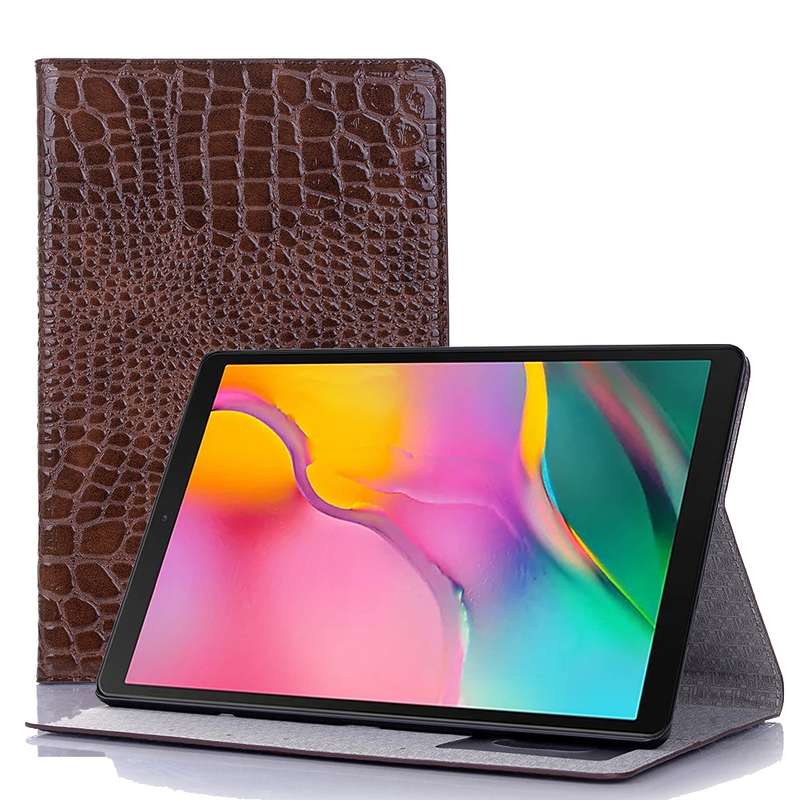 For Samsung Galaxy Tab A7 Lite T220/T225 Crocodile Texture Leather Tablet Case(Red)