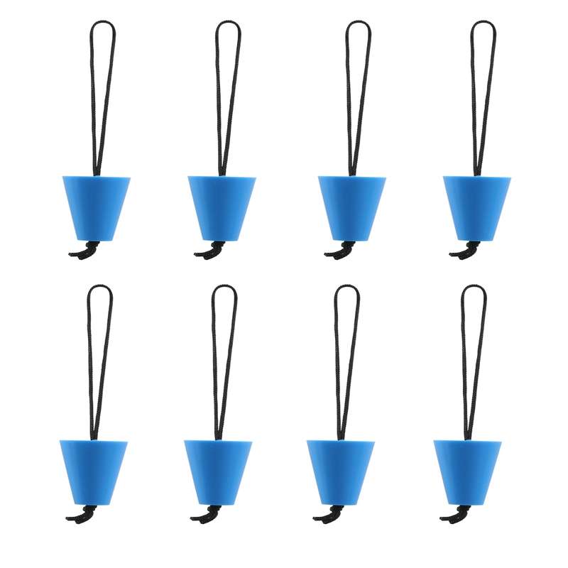 A6701 8 in 1 Blue Kayak Silicone Drain Hole Plug