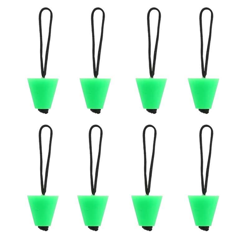 A6702 8 in 1 Green Kayak Silicone Drain Hole Plug