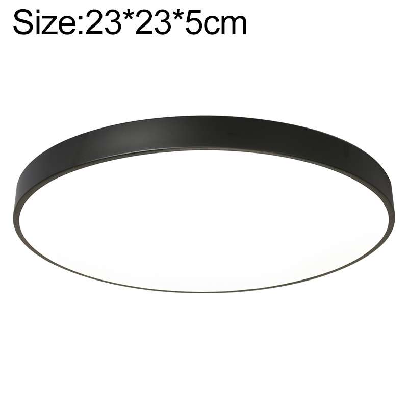 Macaron LED Round Ceiling Lamp, White Light, Size:23cm(Gold)