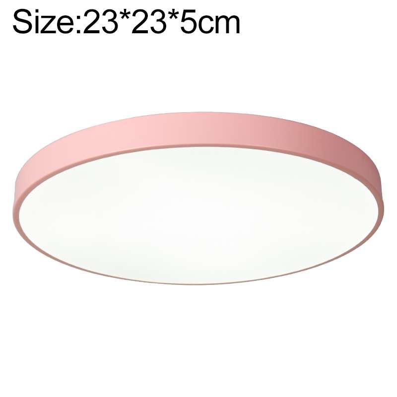 Macaron LED Round Ceiling Lamp, White Light, Size:23cm(Gold)