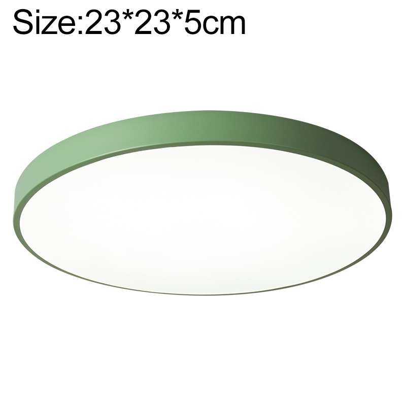 Macaron LED Round Ceiling Lamp, White Light, Size:23cm(Gold)