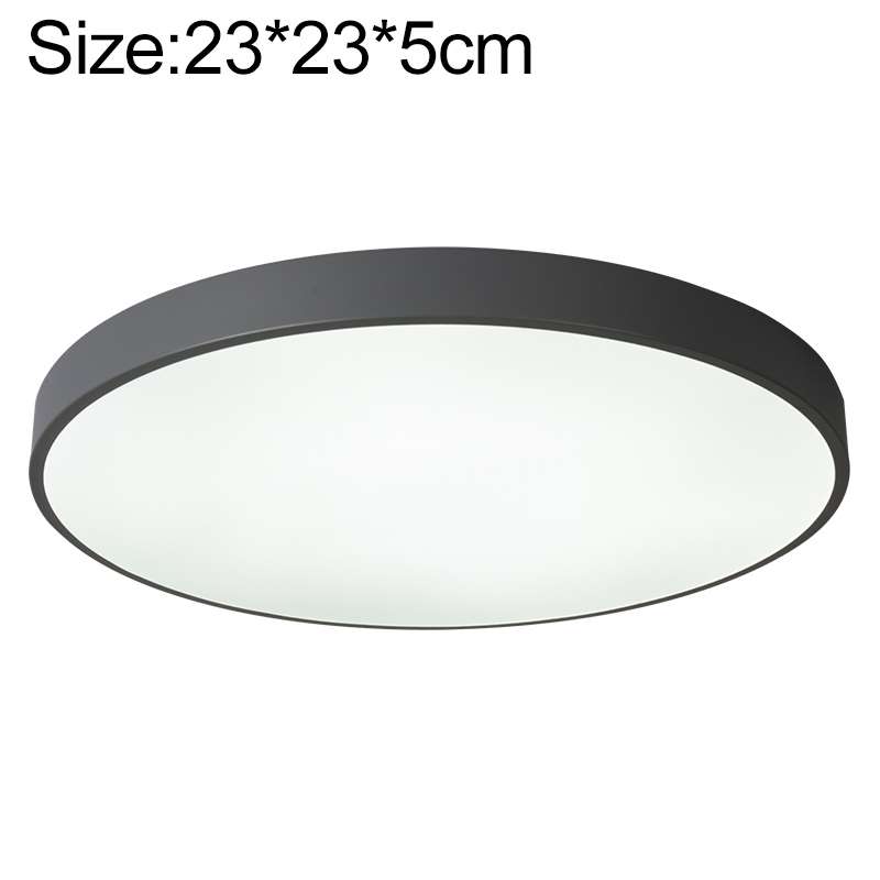 Macaron LED Round Ceiling Lamp, White Light, Size:23cm(Gold)