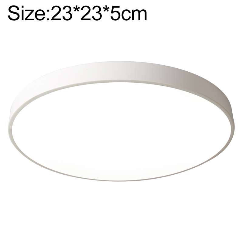 Macaron LED Round Ceiling Lamp, White Light, Size:23cm(Gold)