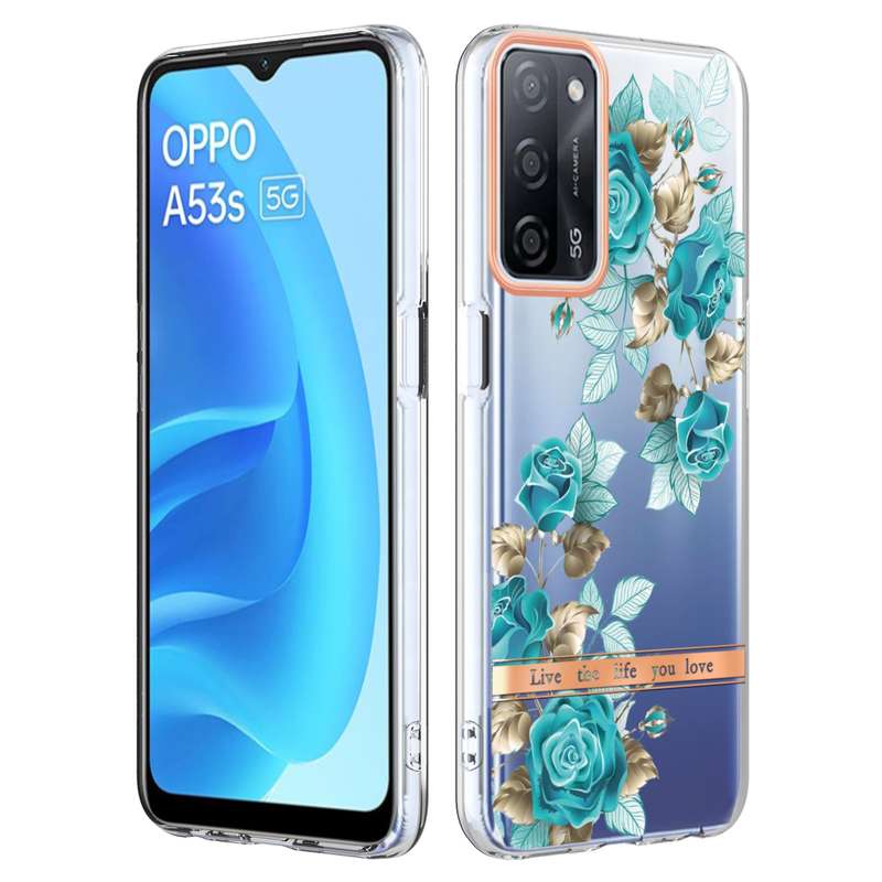 For OPPO A55 5G / A53S 5G / A54 4G / A16 / A54S 4G Flowers and Plants Series IMD TPU Phone Case(Orch