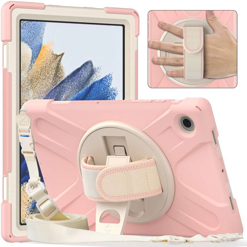 For Samsung Galaxy Tab A8 10.5 2021 Silicone + PC Tablet Case(Black)