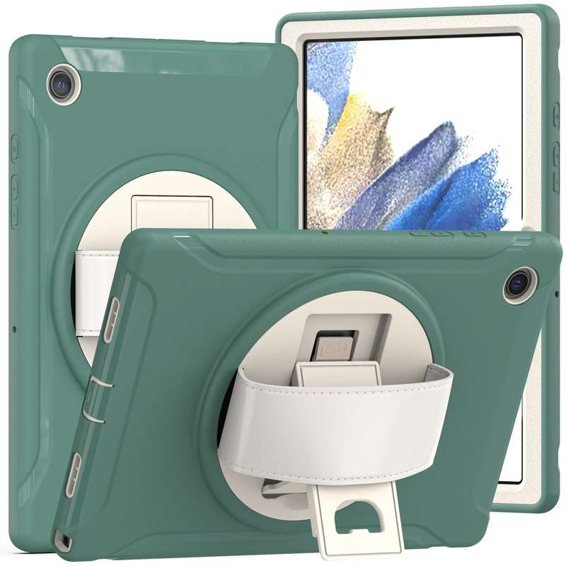 For Samsung Galaxy Tab A8 10.5 2021 Silicone + PC Tablet Case(Black)