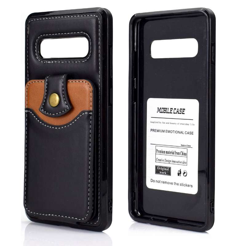 For Samsung Galaxy S10 Soft Skin Leather Wallet Bag Phone Case(Brown)
