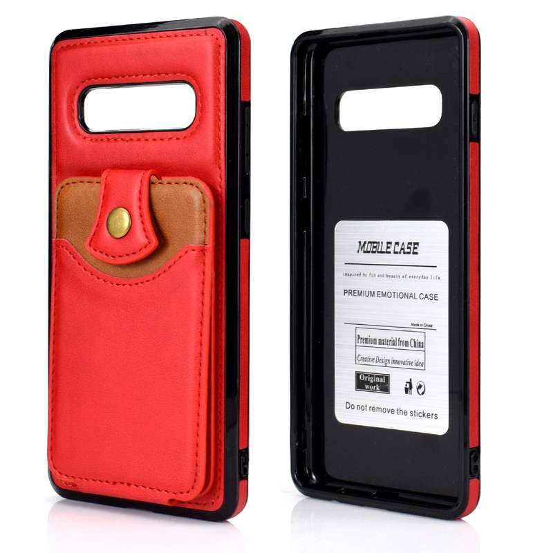 For Samsung Galaxy S10 Soft Skin Leather Wallet Bag Phone Case(Brown)