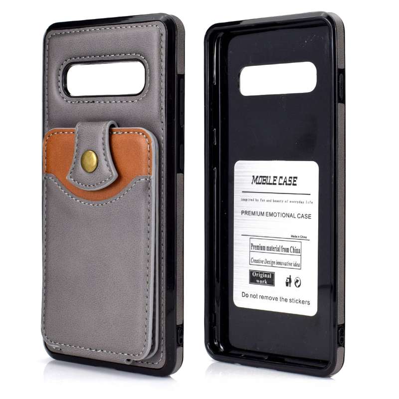 For Samsung Galaxy S10 Soft Skin Leather Wallet Bag Phone Case(Brown)