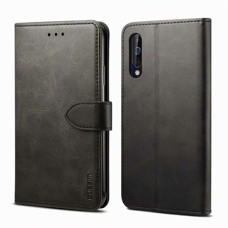 For Samsung Galaxy A30s / A50 / A50S GUSSIM Business Style Horizontal Flip Leather Case with Holder