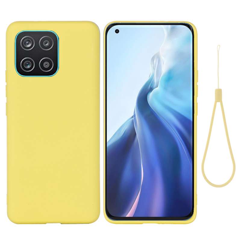 For Samsung Galaxy A03 166.6mm Color Liquid Silicone Phone Case(Red)