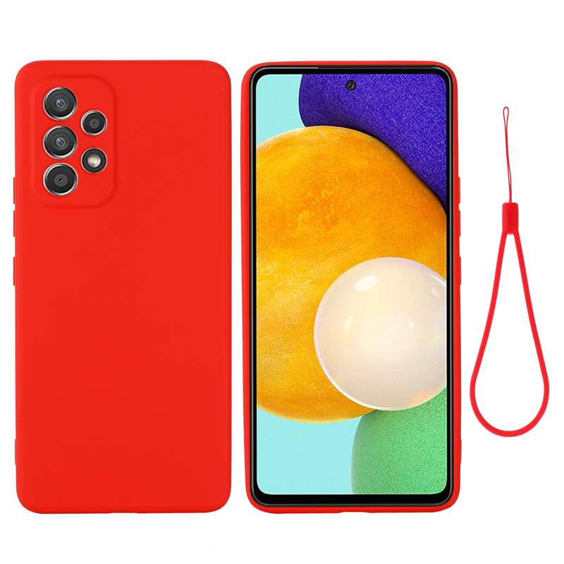 For Samsung Galaxy A33 5G Color Liquid Silicone Phone Case(Black)
