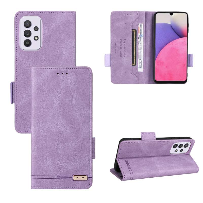 For Samsung Galaxy A33 5G Magnetic Clasp Leather Phone Case(Green)