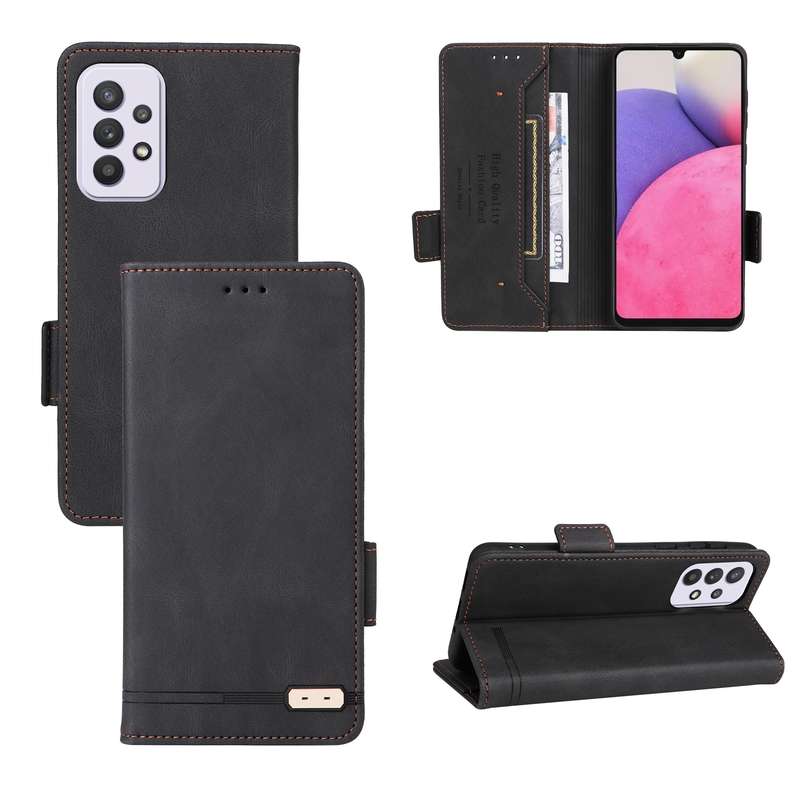 For Samsung Galaxy A33 5G Magnetic Clasp Leather Phone Case(Green)