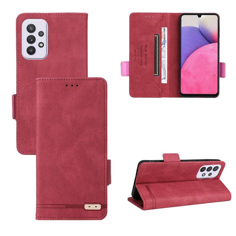 For Samsung Galaxy A33 5G Magnetic Clasp Leather Phone Case(Green)