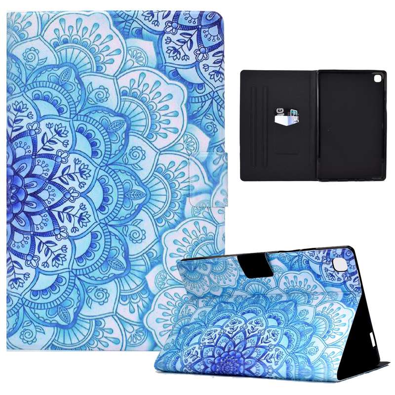 For Samsung Galaxy Tab A7 10.4 2020 Electric Pressed TPU Leather Tablet Case(Butterfly)