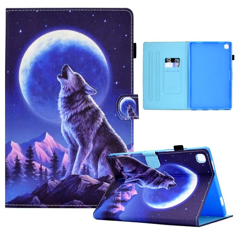 For Samsung Galaxy Tab A7 10.4 2020 Electric Pressed TPU Leather Tablet Case(Butterfly)