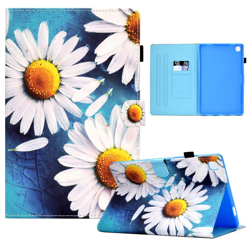 For Samsung Galaxy A52 5G / 4G Flowers and Plants Series IMD TPU Phone Case(Blue Rose)