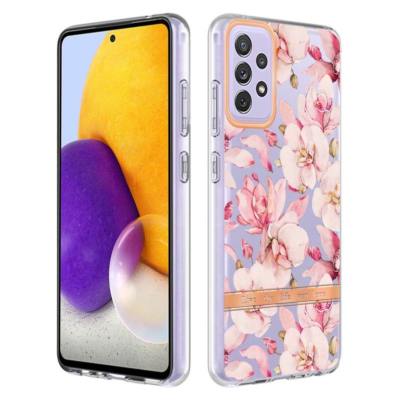 For Samsung Galaxy S20 Flowers and Plants Series IMD TPU Phone Case(Orchid Peony)