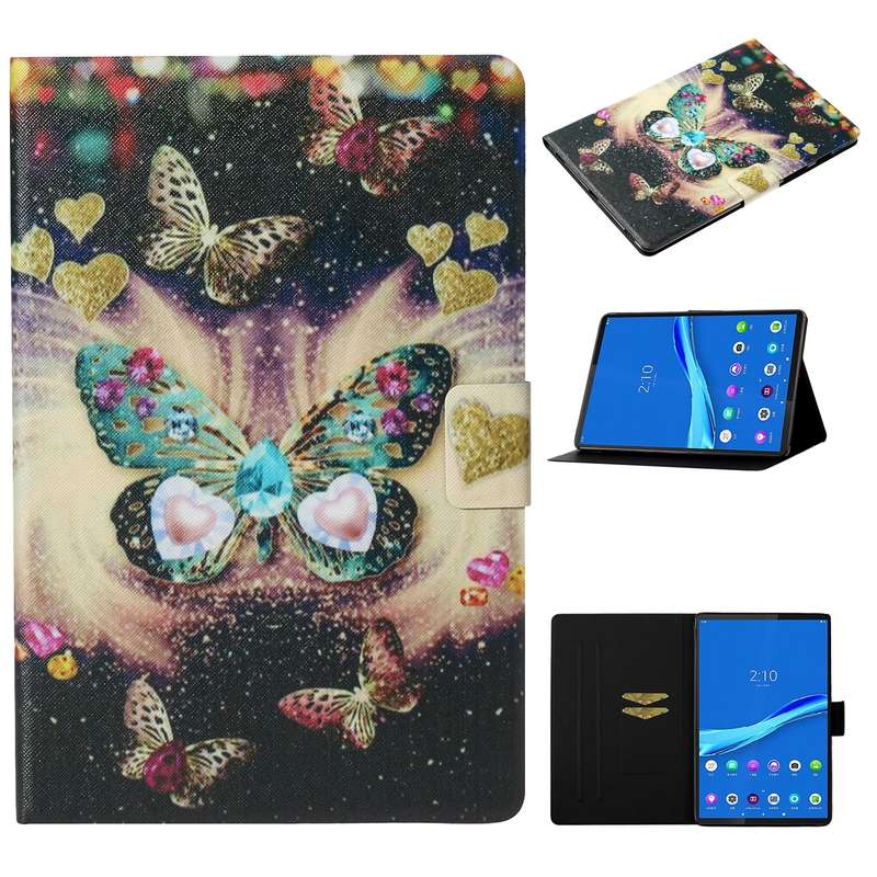 For Samsung Galaxy Tab A8 10.5 2021 Voltage Texture Coloured Drawing Pattern Leather Tablet Case(Flo