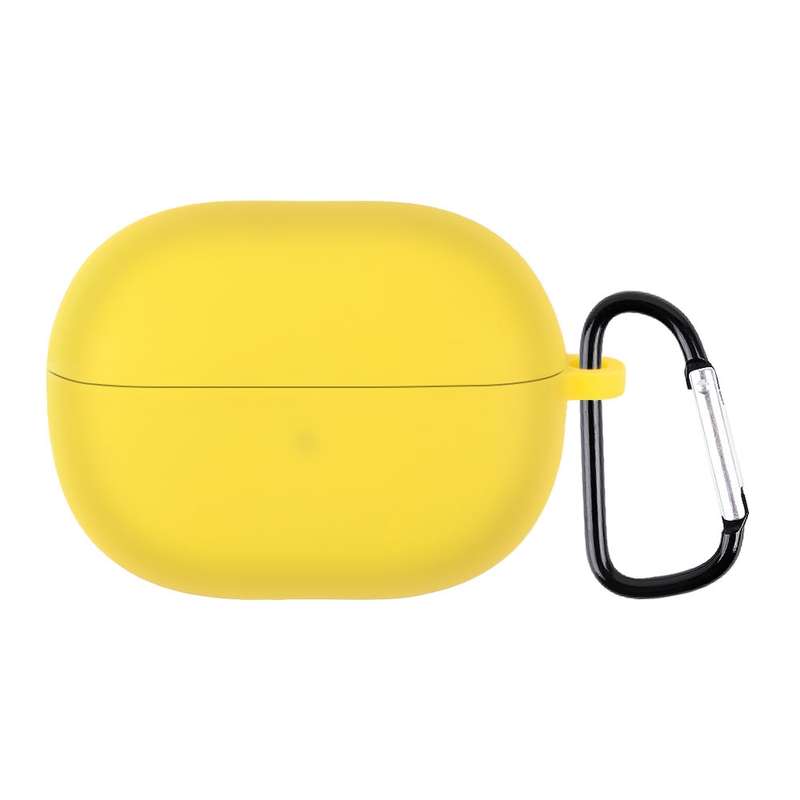 For Xiaomi Redmi Buds 3 Lite Silicone Earphone Protective Case with Hook(Yellow)