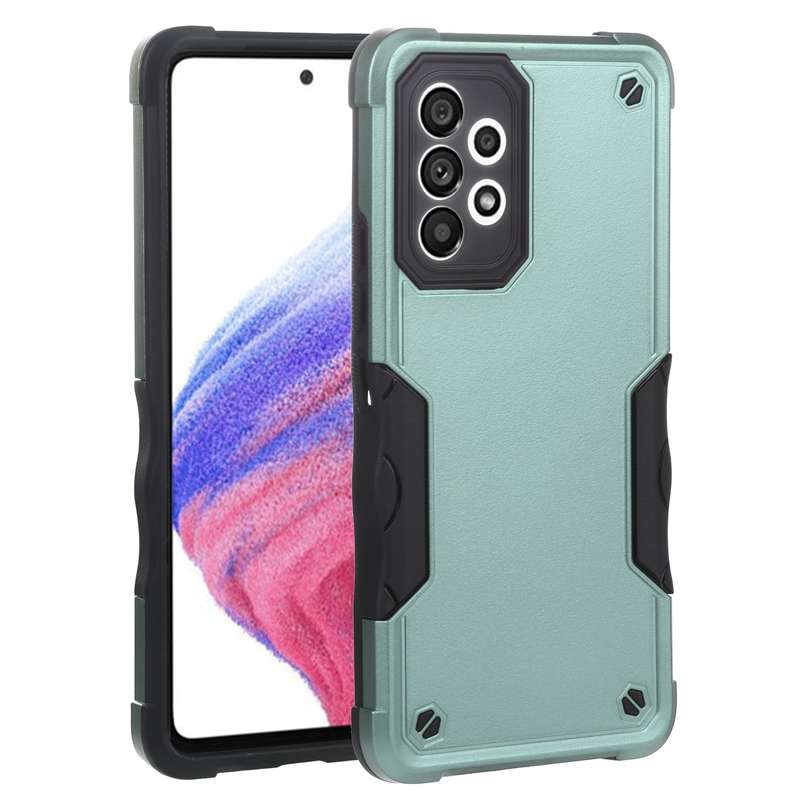For Samsung Galaxy A53 Non-slip Armor Phone Case(Green)