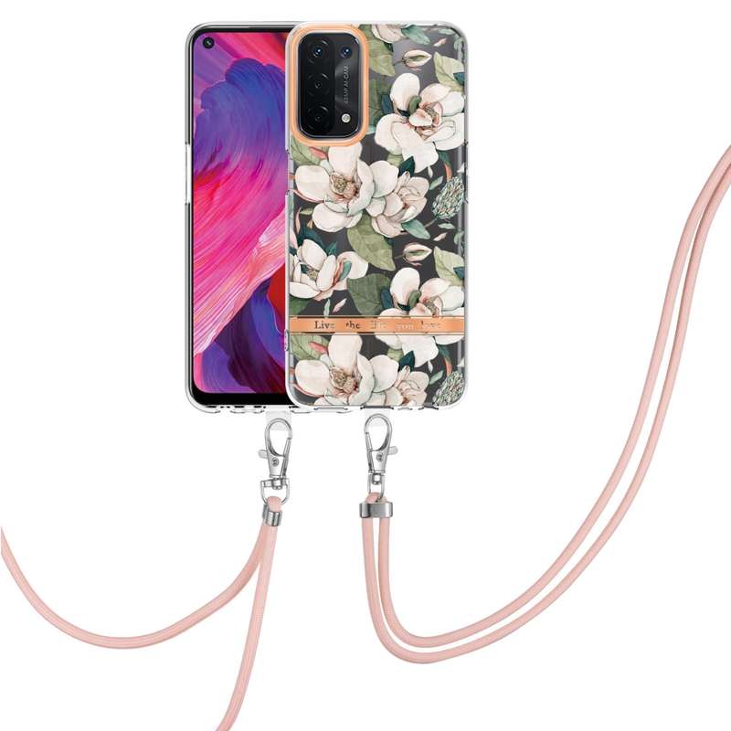 For Galaxy A80 Gradient Color Glass Case(Red)