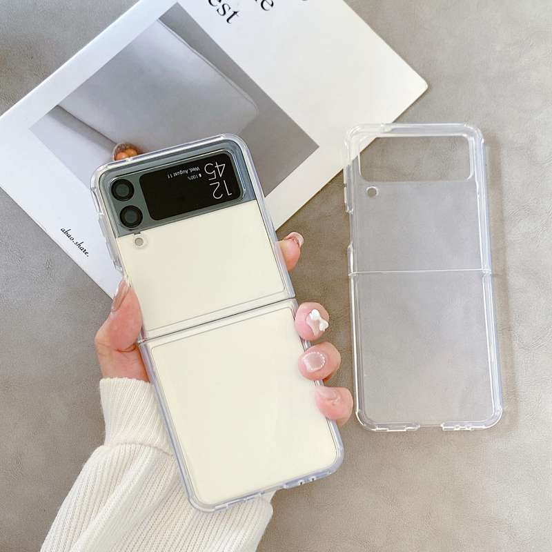 For Samsung Galaxy Z Flip3 5G Round Edge TPU Folding Phone Case