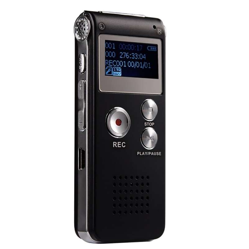 SK-012 4GB USB Dictaphone Digital Audio Voice Recorder with WAV MP3 Player VAR Function(Grey)