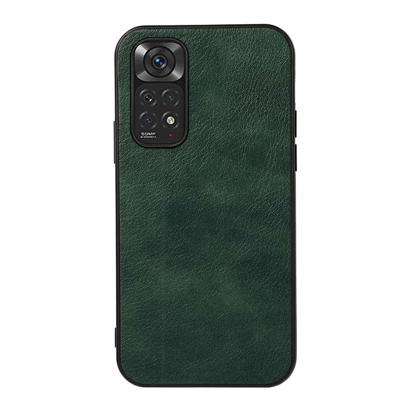 For Xiaomi Redmi Note 11 4G Global / Note 11S Two-color Litchi Texture Phone Case(Black)