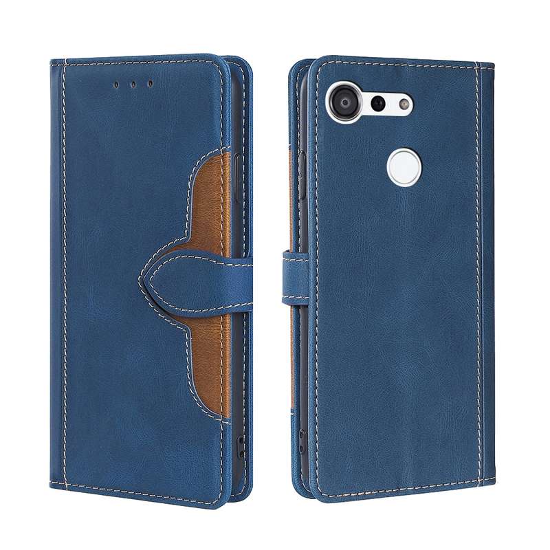 For Kyocera Android One S6 KYV48 / Gratina Skin Feel Straw Hat Magnetic Buckle Leather Phone Case(Br