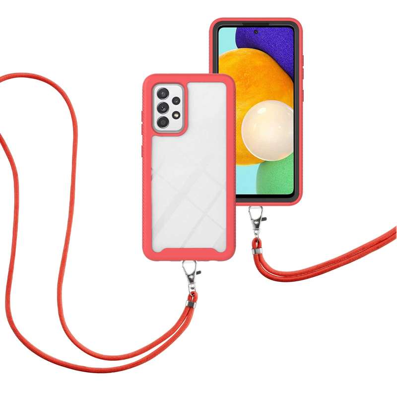 For Samsung Galaxy A53 5G Starry Sky Solid Color Series Shockproof PC + TPU Protective Phone Case wi